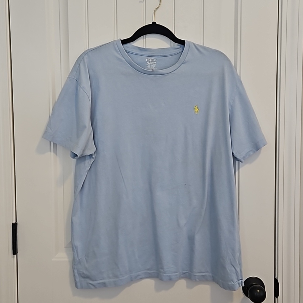 Light Blue Ralph Lauren Men's T-Shirt Size L